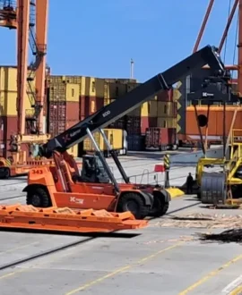 The container terminal in Gdynia